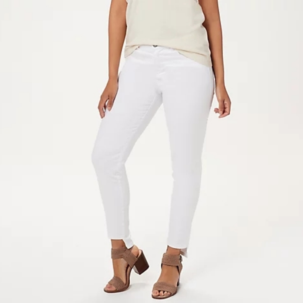 Lisa Rinna Collection White Skinny Jeans